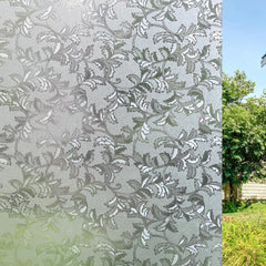 Leaf Motif Decorative Privacy Window Film