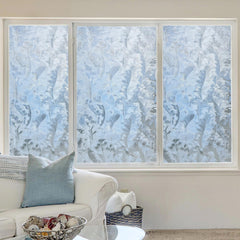 Wavy Feather Decorative Privacy Window Film