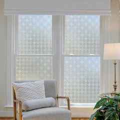 Ornate Floral Decorative Privacy Window Film