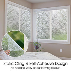 Leaf Motif Decorative Privacy Window Film