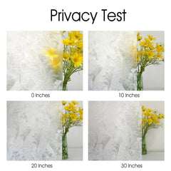 Wavy Feather Decorative Privacy Window Film