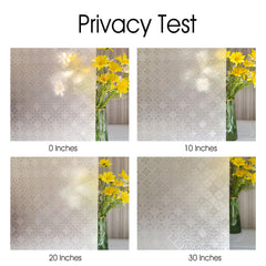 Ornate Floral Decorative Privacy Window Film